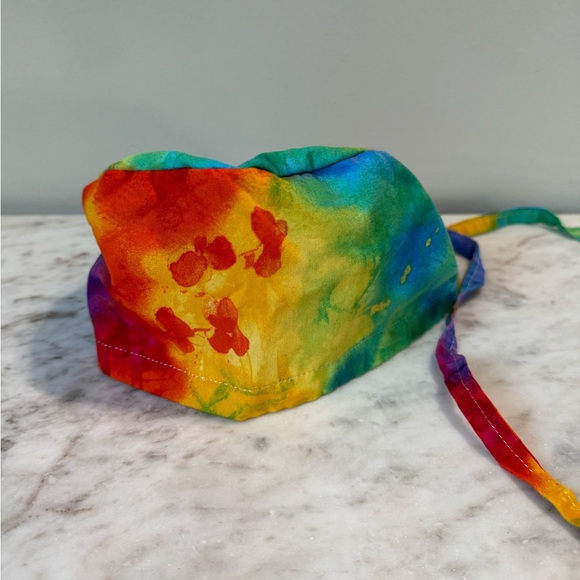 New tie dye scrub cap with satin lining - Picture 2 of 6